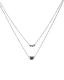 Διπλή αλυσίδα λαιμού DJ-012 - Ασημί