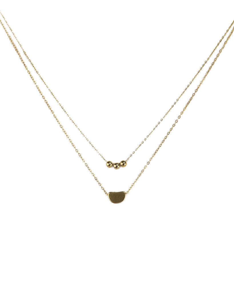 Διπλή αλυσίδα λαιμού DJ-011 - Χρυσό