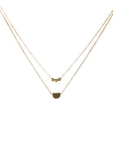 Διπλή αλυσίδα λαιμού DJ-012 - Χρυσό