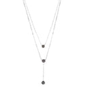 Διπλή αλυσίδα λαιμού DJ-010 - Ασημί