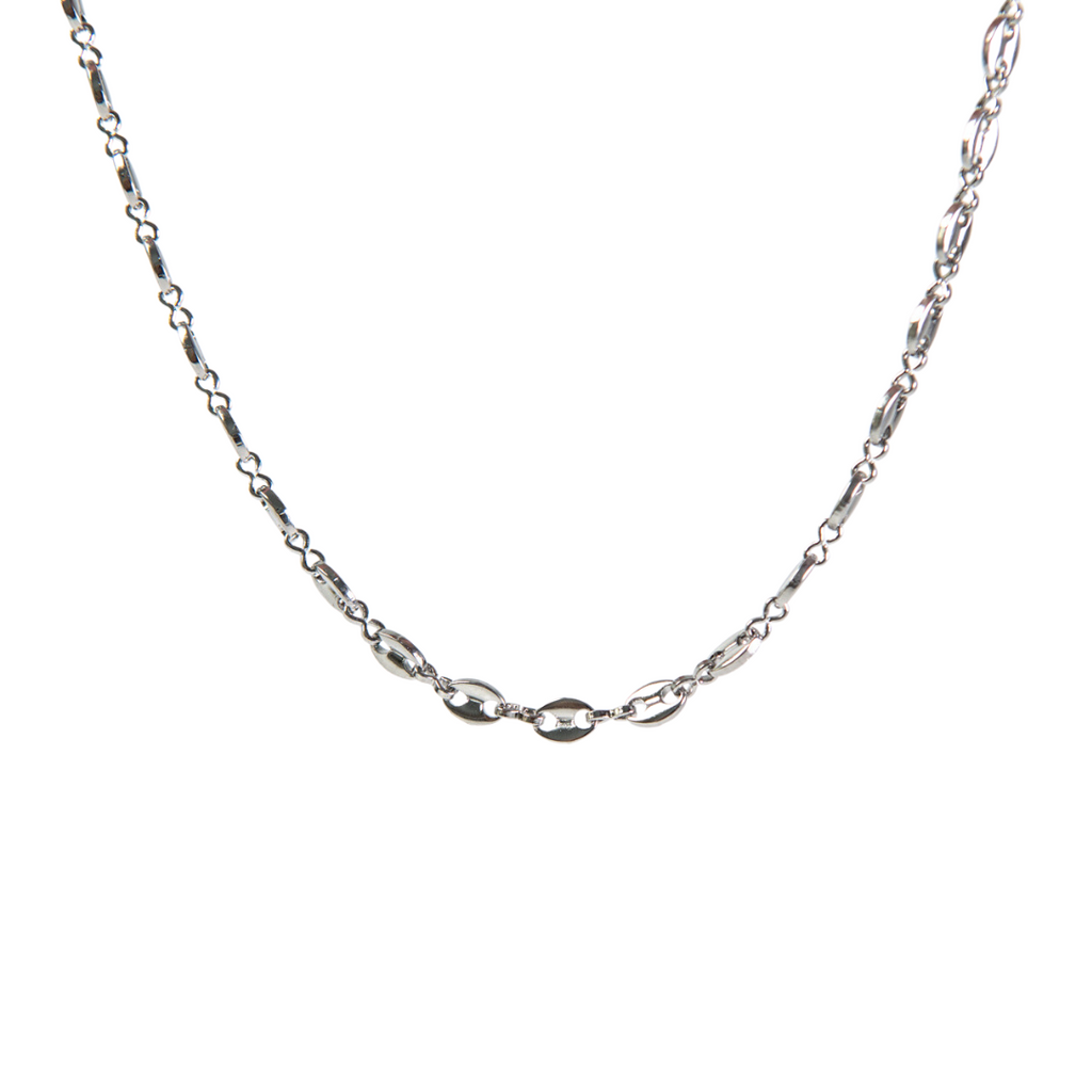 Стоманено сребърно колие