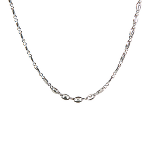 Κολιέ ατσάλινο ασημί