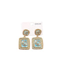 Κρεμαστό σκουλαρίκι OO-S423 - Γαλάζιο