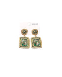 Κρεμαστό σκουλαρίκι OO-S423 - Πράσινο