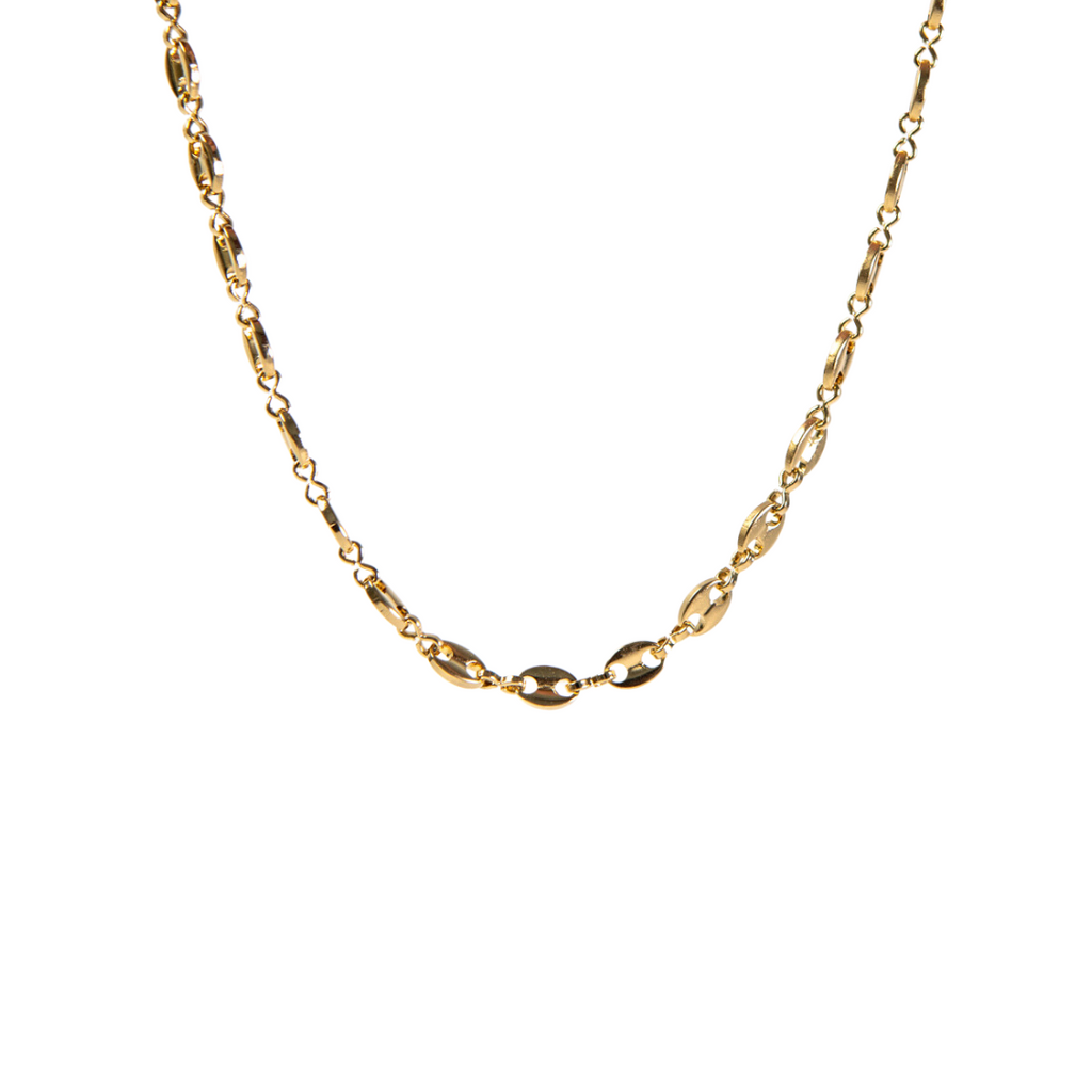 Златно стоманено колие