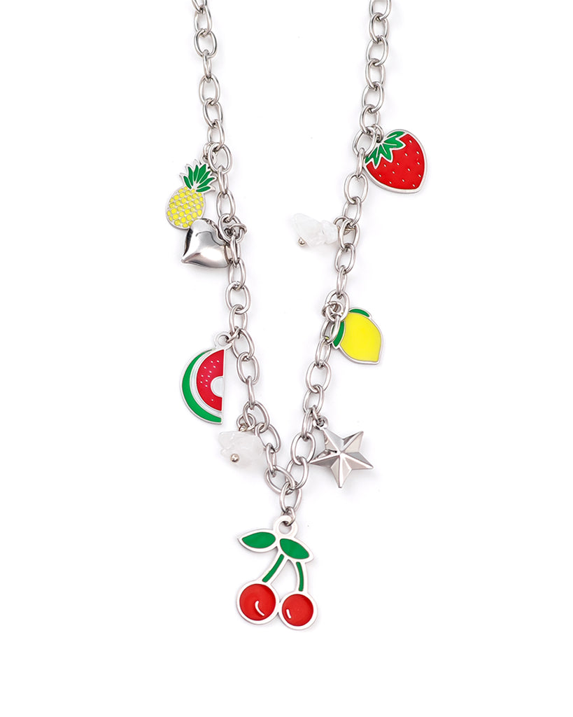 Κρεμαστό λαιμού OO-K369 - Ασημί