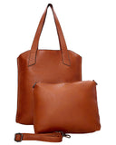 Τσάντα ώμου με νεσεσέρ - SP20083 - Κάμελ