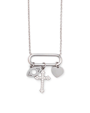 Κρεμαστό λαιμού jb-s180 - Ασημί