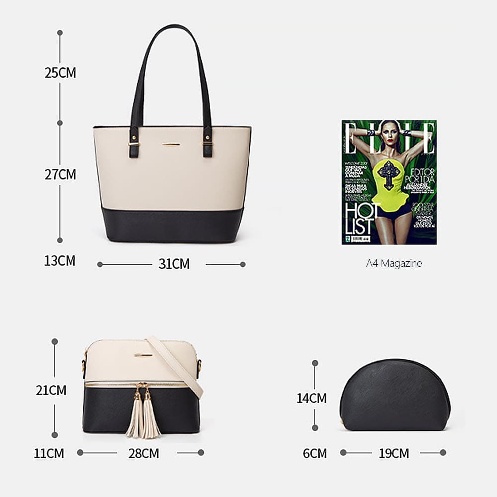 Γυναικείο σετ τσάντας χιαστί/ώμου/νεσεσέρ Cardinal 2003 black/gold