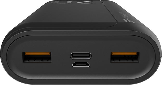 Silicon Power QS15 Power Bank 20000mAh με 2 Θύρες USB-A και Θύρα USB-C Power Delivery / Quick Charge 3.0 Μαύρο