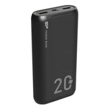 Silicon Power QS15 Power Bank 20000mAh με 2 Θύρες USB-A και Θύρα USB-C Power Delivery / Quick Charge 3.0 Μαύρο