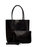 Τσάντα ώμου με νεσεσέρ - KX8061 - Μαύρο