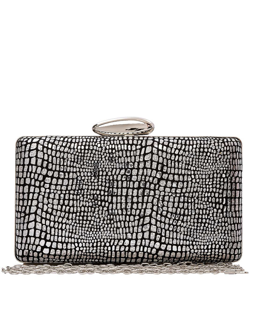 Τσάντα φάκελος clutch  JH-21989 - Ασημί