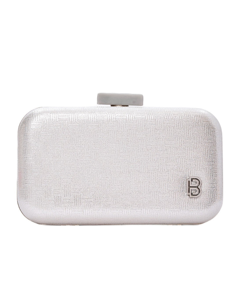 Τσάντα φάκελος clutch -JH-21977 - Ασημί