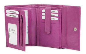 Δερμάτινο Γυναικείο Πορτοφόλι AN 1-791 Ροζ