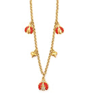 Κρεμαστό λαιμού με διακοσμητική πασχαλίτσα AA-K275 - Χρυσό