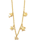 Κρεμαστό λαιμού με διακοσμητικό ψαρακι AA-K270 - Χρυσό