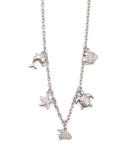 Κρεμαστό λαιμού με διακοσμητικό ψαρακι AA-K270 - Ασημί