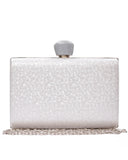 Τσάντα φάκελος clutch -JH-21992 - Ασημί
