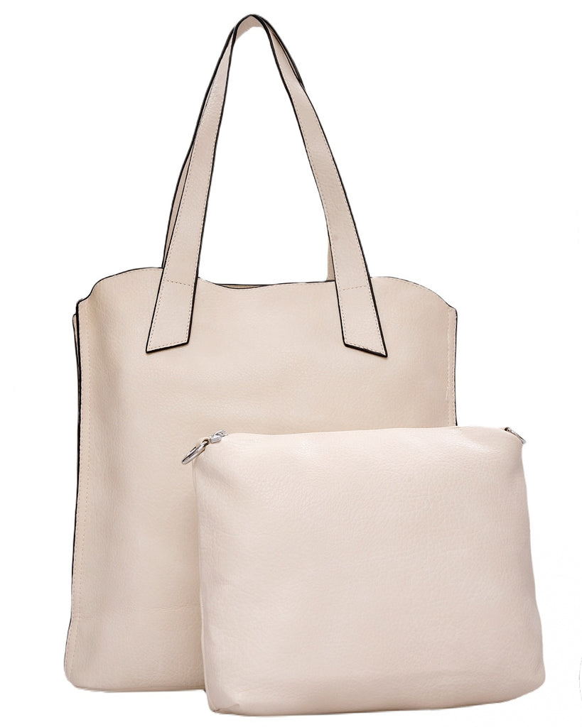 Τσάντα ώμου με νεσεσέρ - SP20083 - Μπέζ