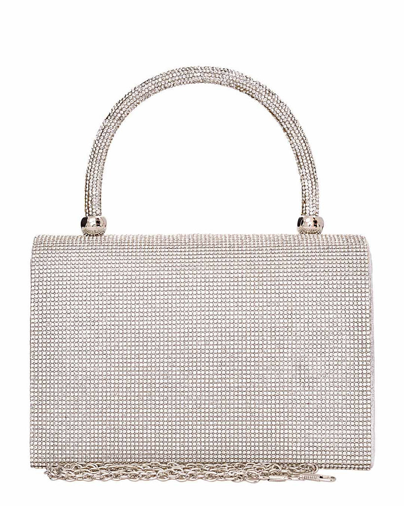 Τσάντα φάκελος clutch JH2209 - Ασημί