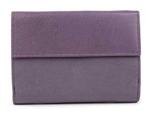 Δερμάτινο Γυναικείο Πορτοφόλι AN 1-791 Μωβ