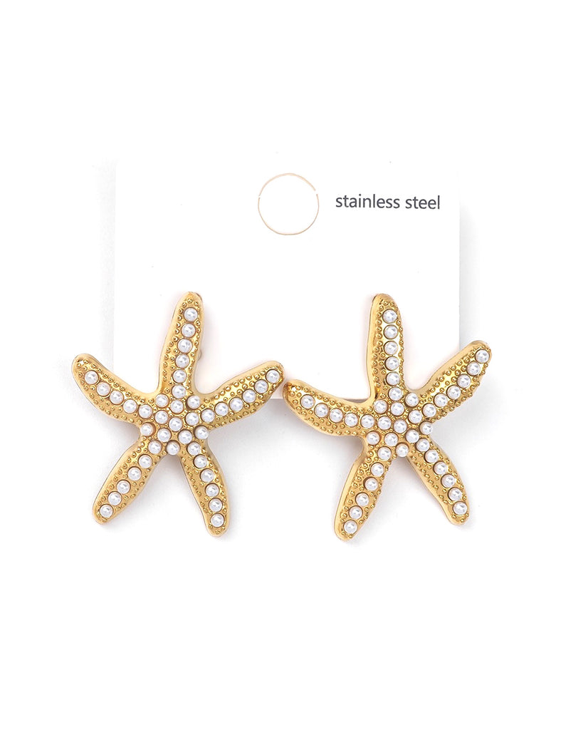 Καρφωτό σκουλαρίκι JN-S173 - Χρυσό