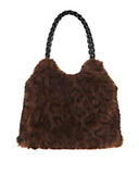 Γούνινη τσάντα QS-06 - Κάμελ