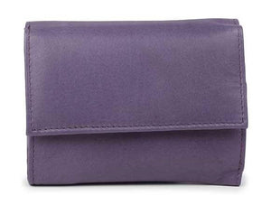 Δερμάτινο Γυναικείο Πορτοφόλι AN 1-644 Μωβ