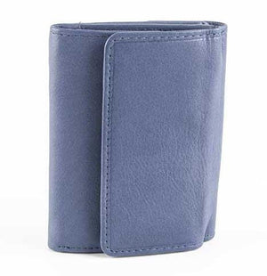 Δερμάτινο Γυναικείο Πορτοφόλι AN 1-644 Μπλε