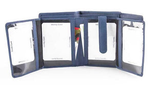 Δερμάτινο Γυναικείο Πορτοφόλι AN 1-791 Μπλε