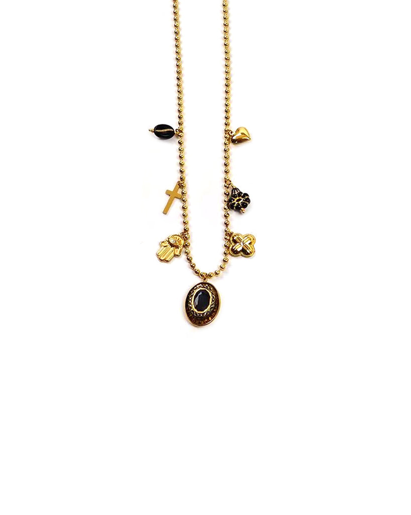 Κρεμαστό λαιμού  ΟΟ-Κ510 - Μαύρο