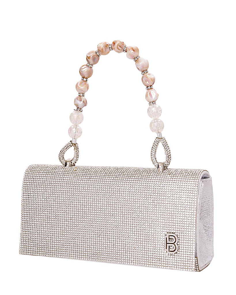 Τσάντα φάκελος clutch JH2211 - Ασημί