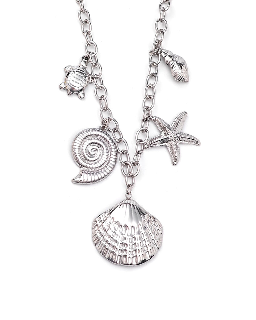 Κρεμαστό λαιμού OO-K458 - Ασημί