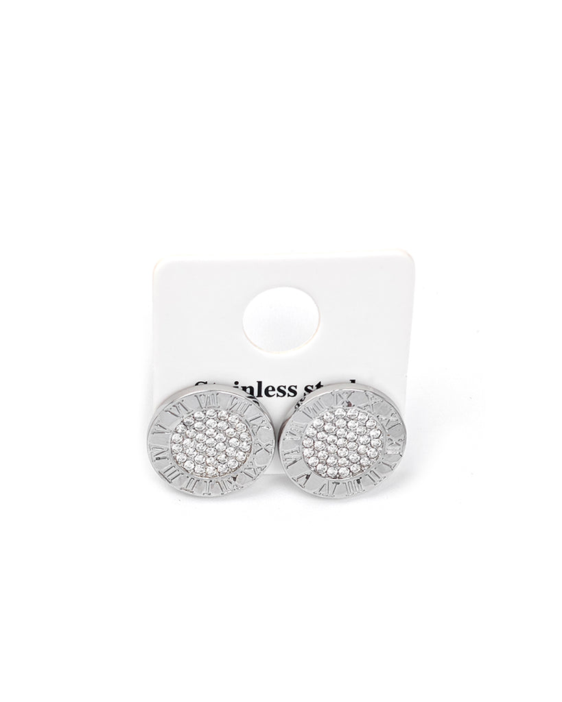 Καρφωτό σκουλαρίκι AA-S229 - Ασημί