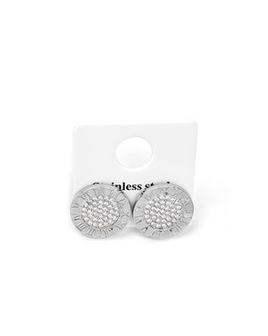 Καρφωτό σκουλαρίκι AA-S229 - Ασημί