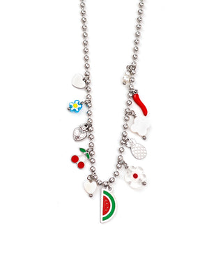 Κρεμαστό λαιμού OO-K114 - Ασημί