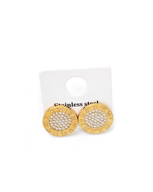 Καρφωτό σκουλαρίκι AA-S229 - Χρυσό