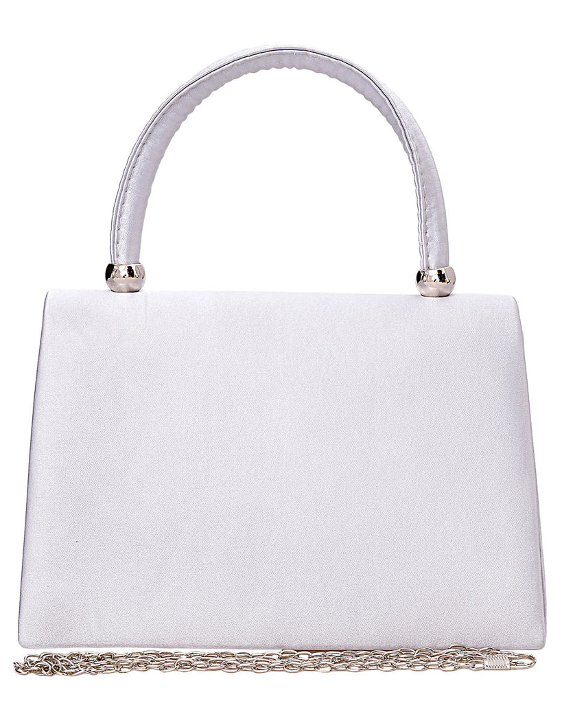 Τσάντα φάκελος clutch JH-2213 - Ασημί