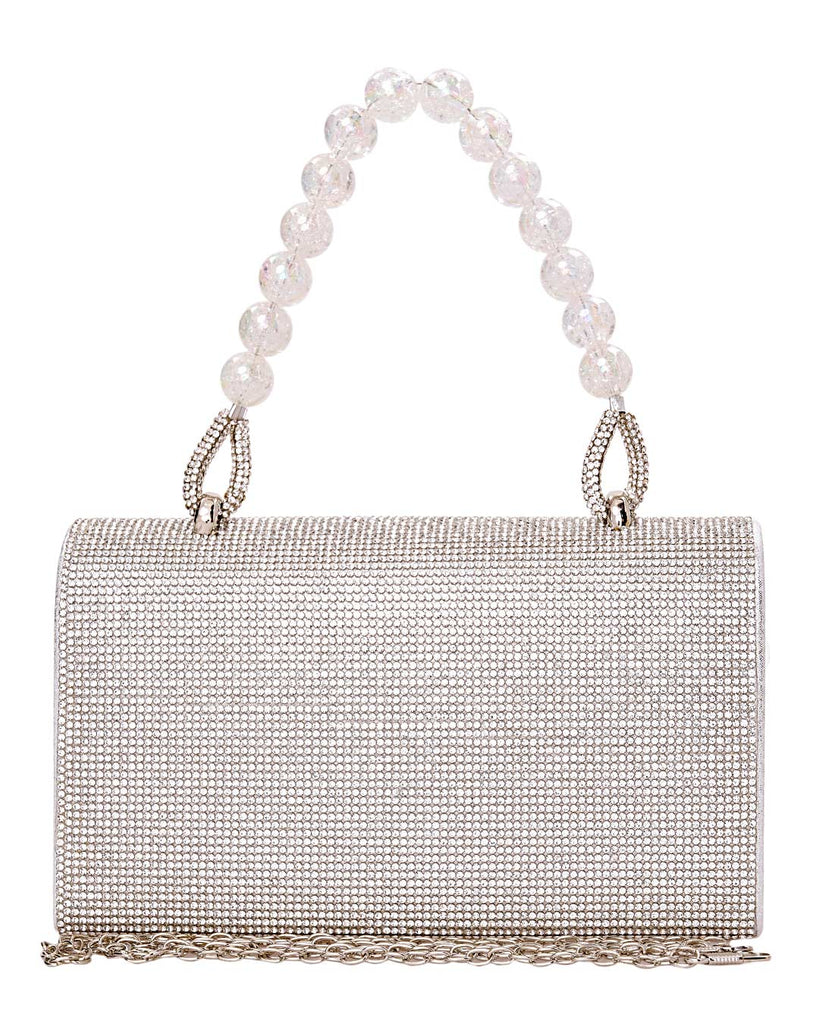 Τσάντα φάκελος clutch JH2210 - Ασημί