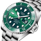 Ρολόι με Μεταλλικό Μπρασελέ LIGE 10045 Silver Green