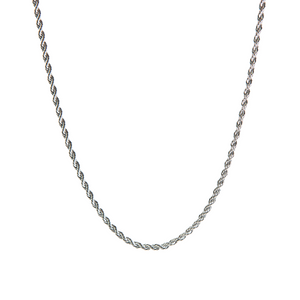 Κολιέ ατσάλινο ασημί