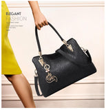 Δερμάτινη Γυναικεία Τσάντα Shopper ‘Ωμου Foxer 962061F μαύρο