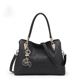 Δερμάτινη Γυναικεία Τσάντα Shopper ‘Ωμου Foxer 962061F μαύρο