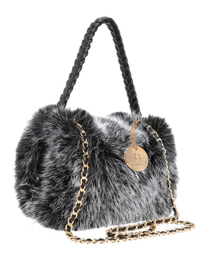 Τσάντα χειρός HX-7083 - Ασπρο/Μαύρο