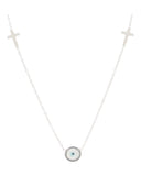 Κρεμαστό λαιμού AQE-9850-5 - Ασημί