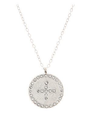 Κρεμαστό λαιμού AQE-9845-5 - Ασημί