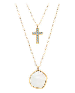 Κρεμαστό λαιμού AQE-9828-5 - Χρυσό