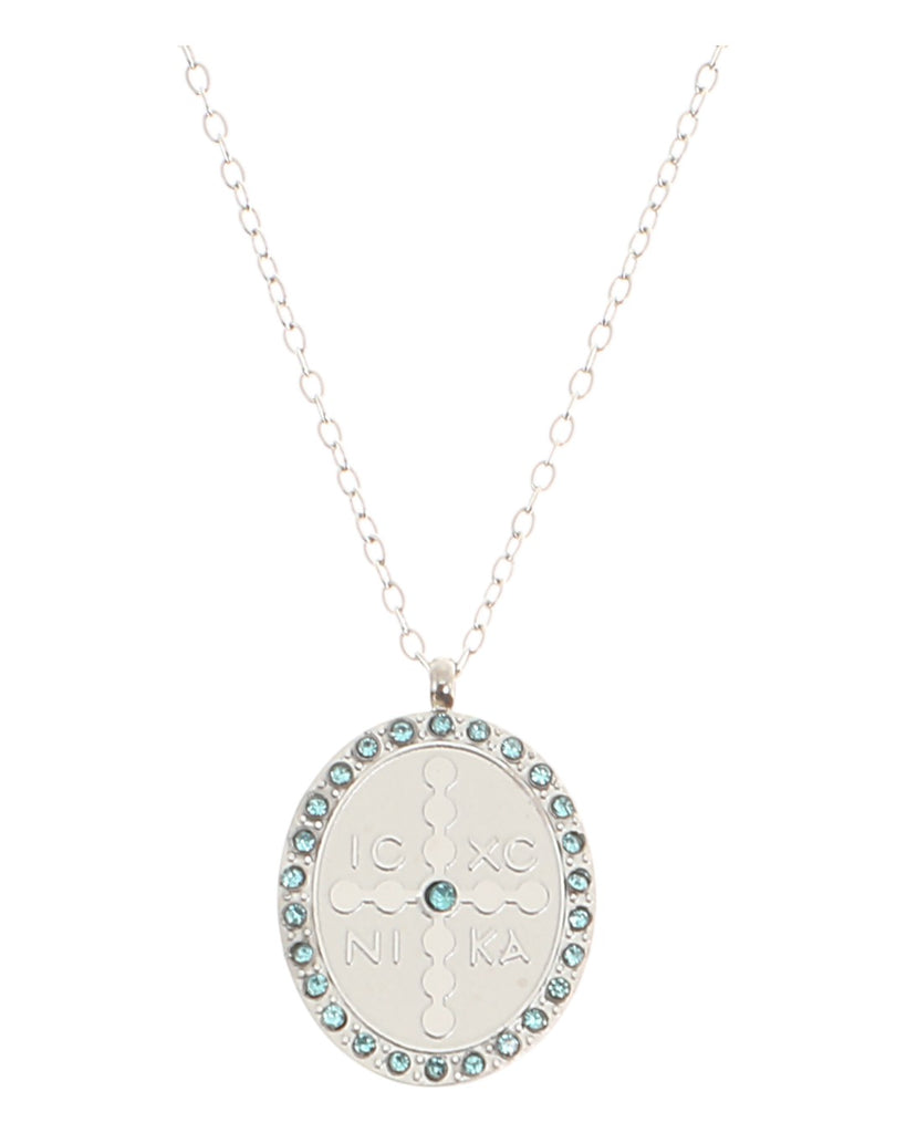 Κρεμαστό λαιμού AQE-9844-5 - Ασημί