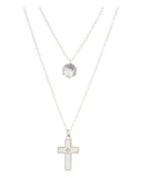 Κρεμαστό λαιμού AQE-9827-5 - Ασημί